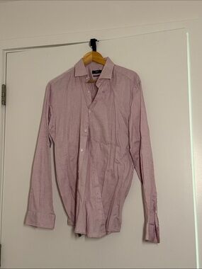 Boss Men's Dress Shirt in Light red/pink